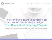 Tablet Screenshot of letsgrowvirtual.com